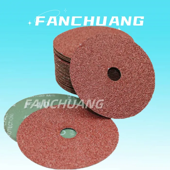 4 Inch Sanding Discs Aluminum Oxide Resin Fiber Grinding Disc With Center Hole